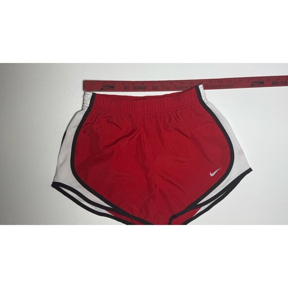 Nike Shorts Womens Small Red Running Workout Casual 3" Dri Fit Tempo - Picture 3 of 5